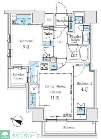パークホームズ文京白山ヒルテラスの物件間取画像
